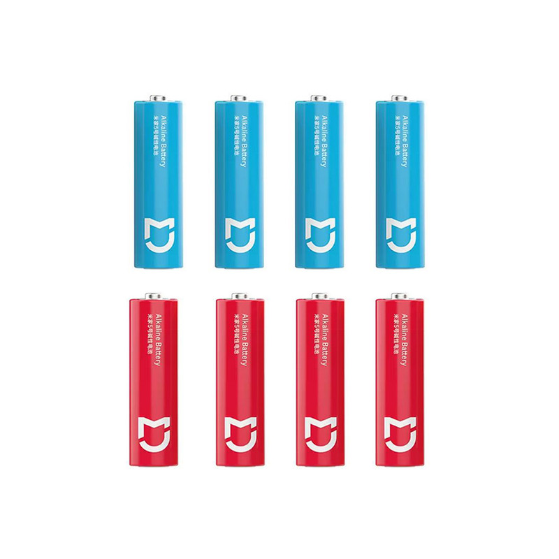 باتری نیم قلمی میجیا مدل ALKALINE AAA بسته هشت عددی