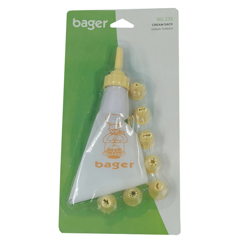 قیف خامه زن باگر مدل BG-233 کد 38067 مجموعه 8 عددی