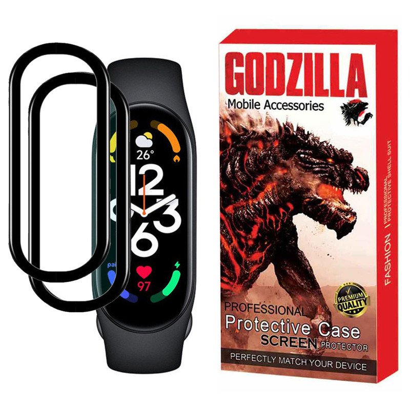 خرید و قیمت محافظ صفحه نمایش گودزیلا مدل G-PMMA مناسب برای مچ بند هوشمند شیائومی Mi Band 7 بسته 2 عددی