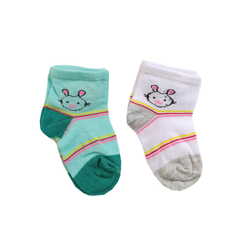 جوراب نوزادی لیمونار گالری مدل خرگوش 5 بسته دو عددی