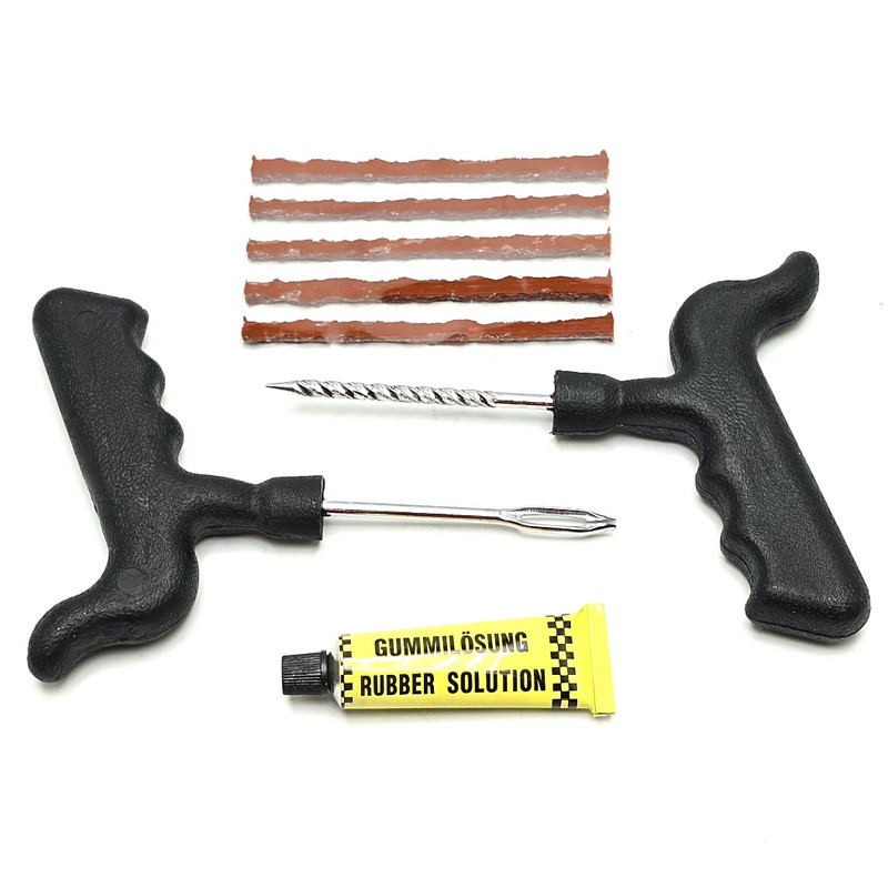 خرید و قیمت ابزار پنچرگیری خودرو و موتور سیکلت پروفشنال مدل 001 مجموعه 8 عددی