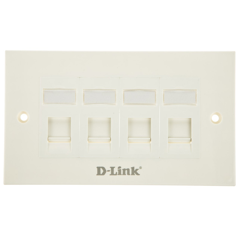فیس پلیت چهار پورت دی-لینک مدل NFP-0WHI41
