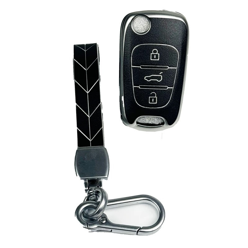 کاور ریموت و سوئیچ خودرو ام آر جی مدل 253 طرح اروپایی مناسب برای هیوندا النترابه همراه جاسوئیچی