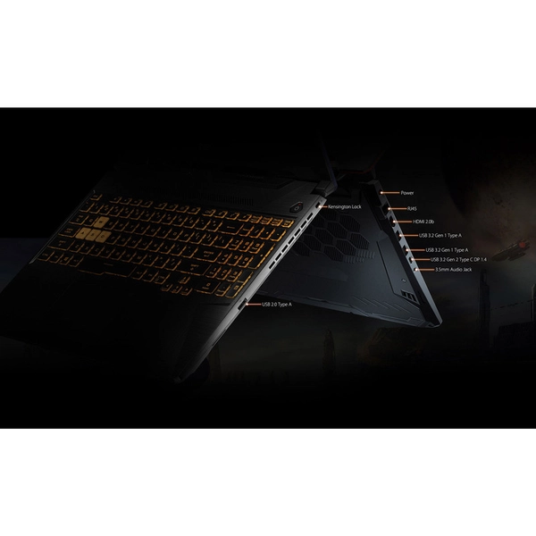 لپ تاپ 15.6 اینچی ایسوس مدل TUF Gaming F15 FX506LHB-HN323 - کاستوم شده8