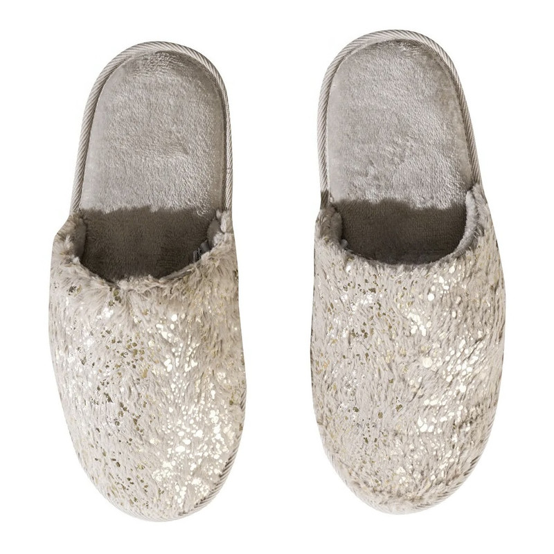 دمپایی حوله ای زنانه ال سی وایکیکی مدل سوپر شاینی استپ دار