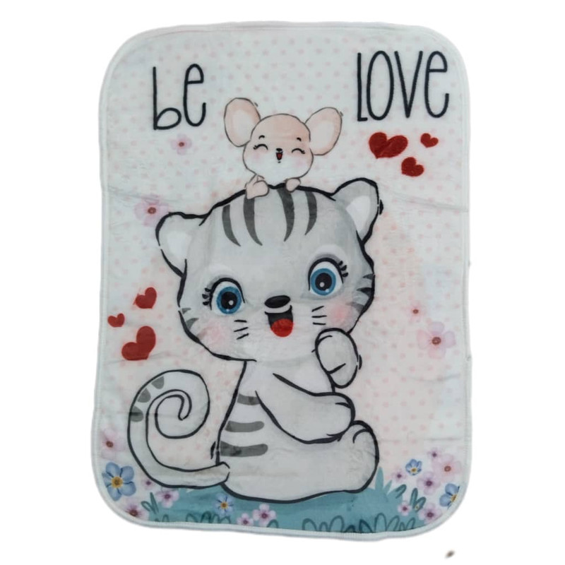 پتوی شادیلون مدل گربه کد 1625 سایز 110×80 سانتی متر