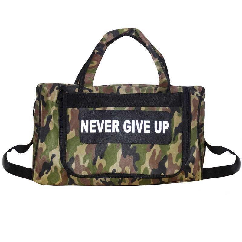 ساک ورزشی طرح Nerver Give Up کد 4332