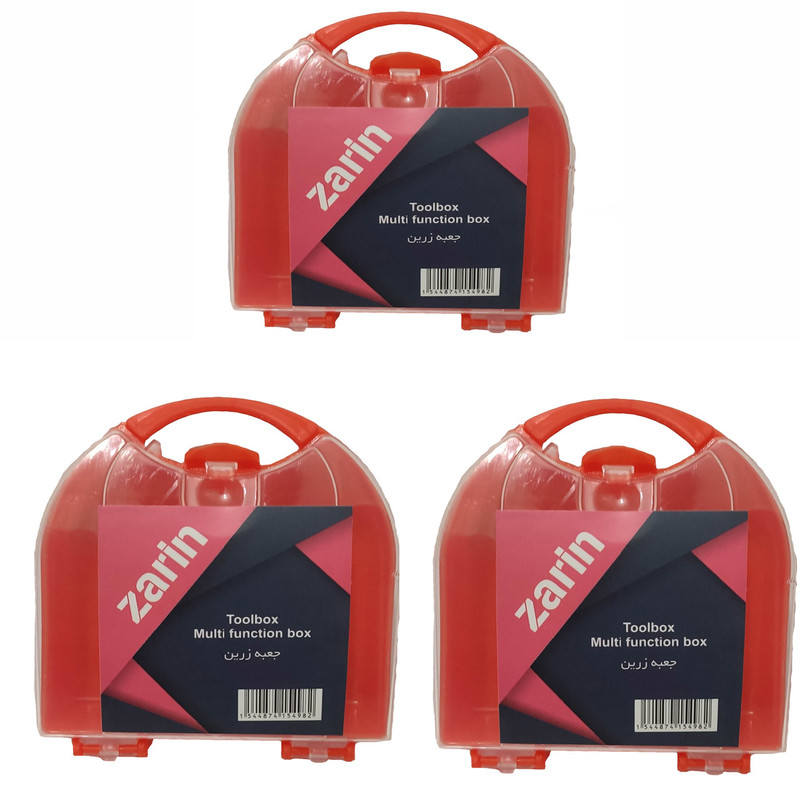خرید و قیمت جعبه ابزار زرین مدل 3z13 بسته 3 عددی