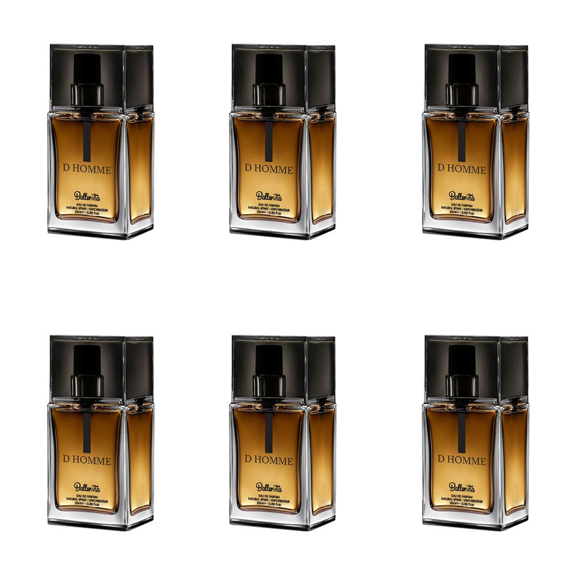 ادو پرفیوم مردانه بالرینا مدل D HOMME حجم 25 میلی لیتر بسته 6 عددی