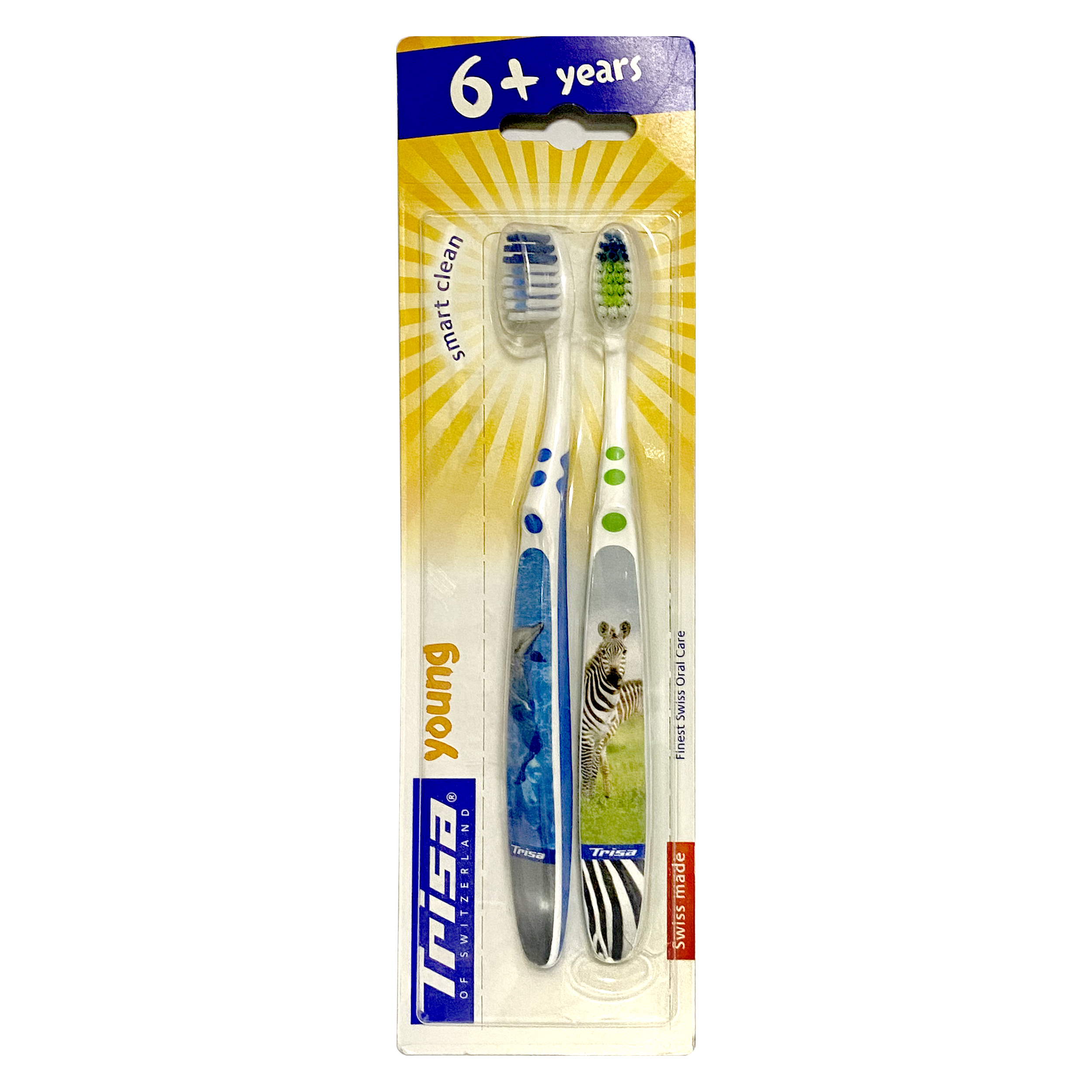 مسواک کودک تریزا مدل Smart Clean با برس نرم بسته 2 عددی