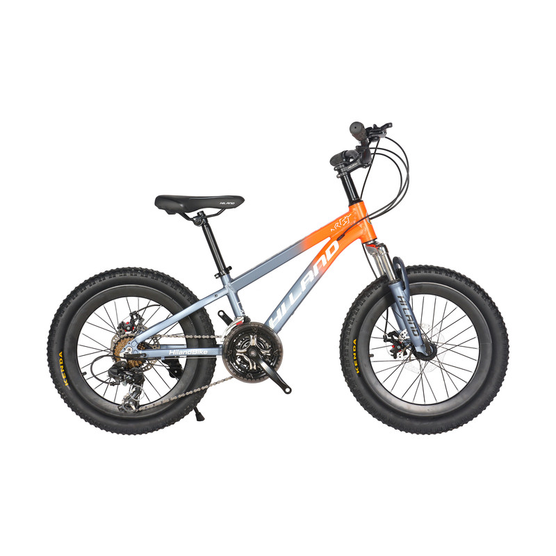 دوچرخه کوهستان هایلند مدل آلومینیوم سایز 20 رنگ نارنجی طوسی