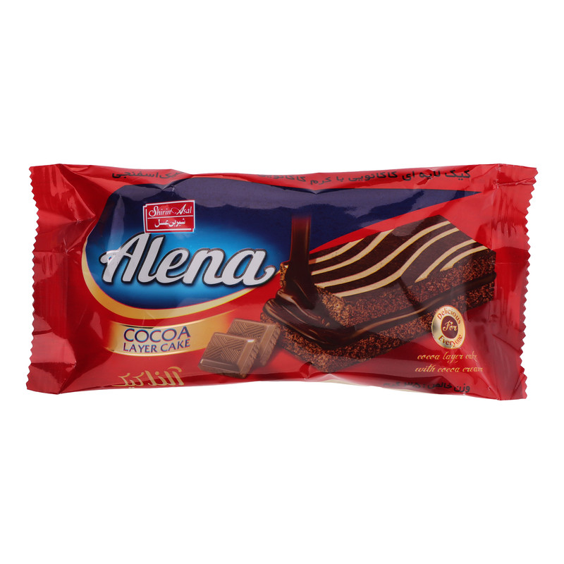 کیک لایهای کاکائویی آلنا شیرین عسل - 35 گرم
