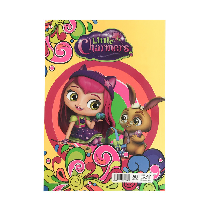 دفتر مشق 50 برگ آزاده طرح فانتزی کد 002