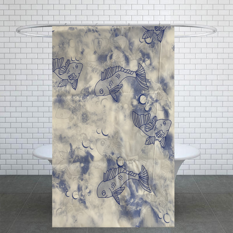 خرید و قیمت پرده حمام کد Ham70 سایز 180x200 سانتی متر