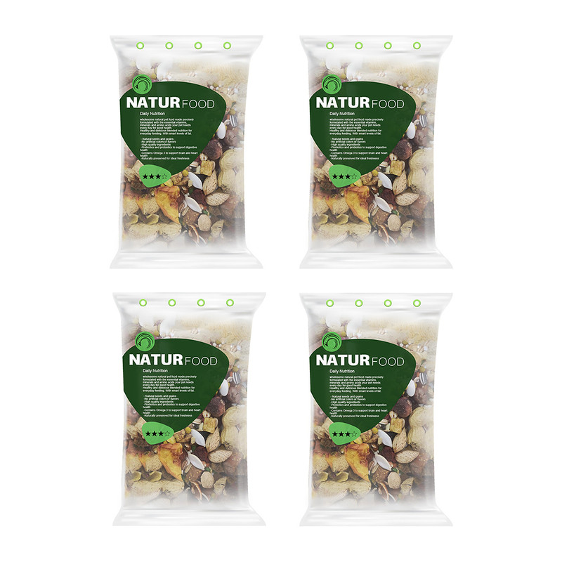 غذای طوطی ملنگو نیچر فود مدل 3 ستاره وزن 1 کیلوگرم بسته 4 عددی