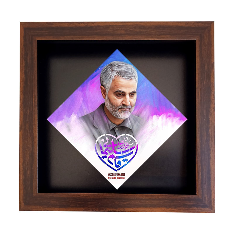 تابلو کاشی طرح سردار سلیمانی مدل LG 210