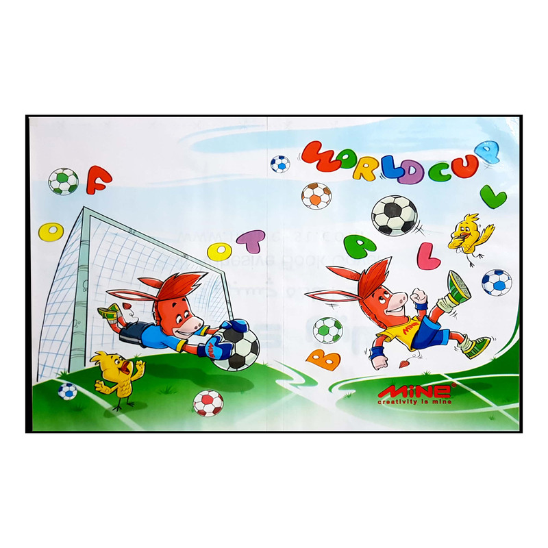 جلد چسبی کتاب ماین طرح world cup بسته 2 عددی