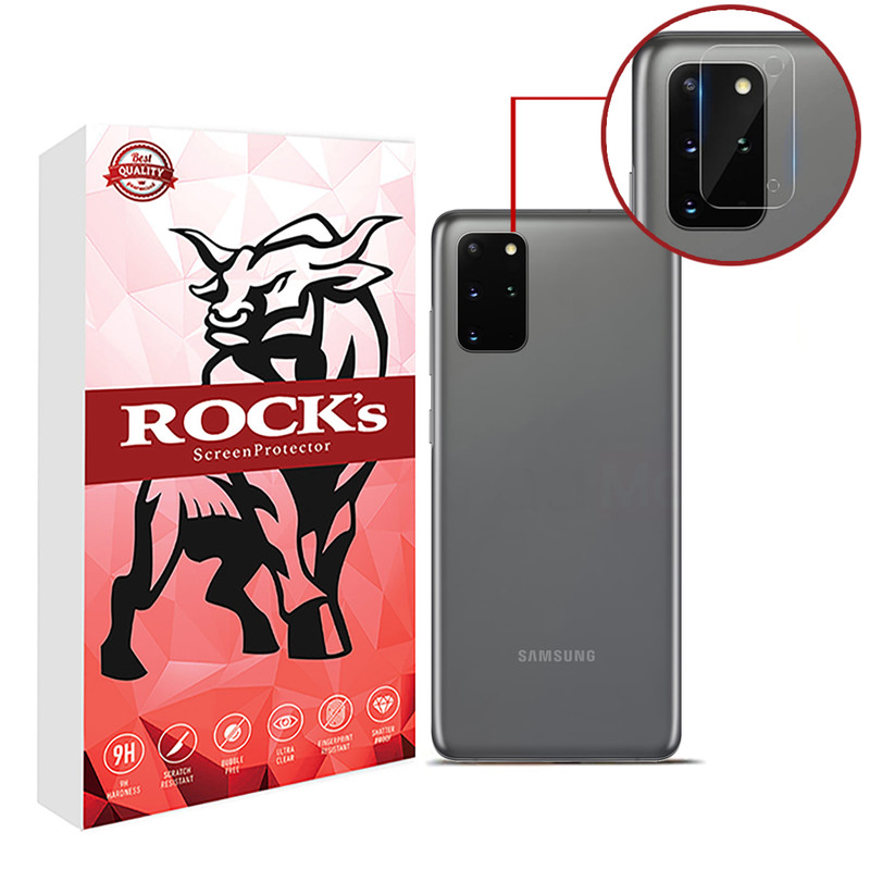 محافظ لنز دوربین راکز مدل LNZ مناسب برای گوشی موبایل سامسونگ Galaxy S20 Plus/S20 Plus 5G