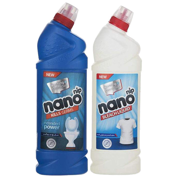 خرید و قیمت مایع جرم گیر و سفید کننده نانو نیپ مدل Power حجم 1000 میلی لیتر مجموعه 2 عددی