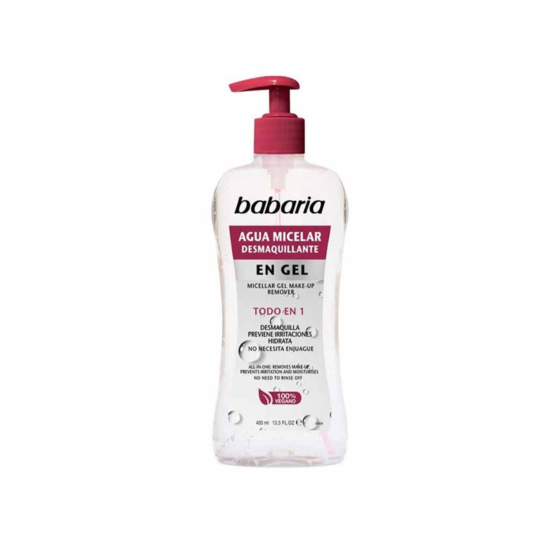 ژل پاک کننده آرایش صورت باباریا مدل En1 مناسب انواع پوست حجم 400 میلی لیتر