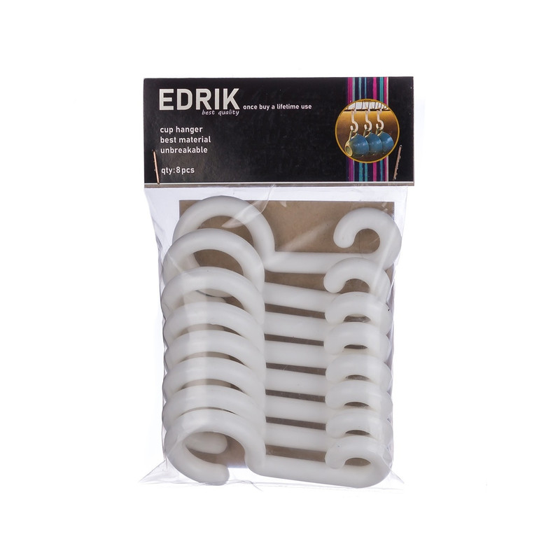 قلاب آویز لیوان ادریک مدل استرانگ+ بسته 8 عددی