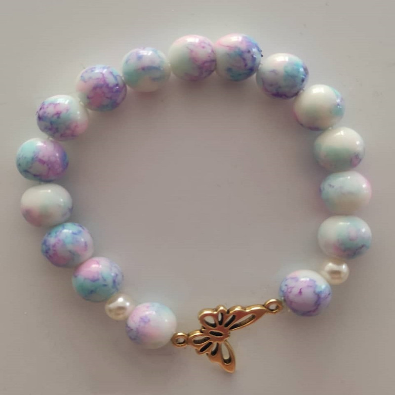 دستبند دخترانه مدل پروانه