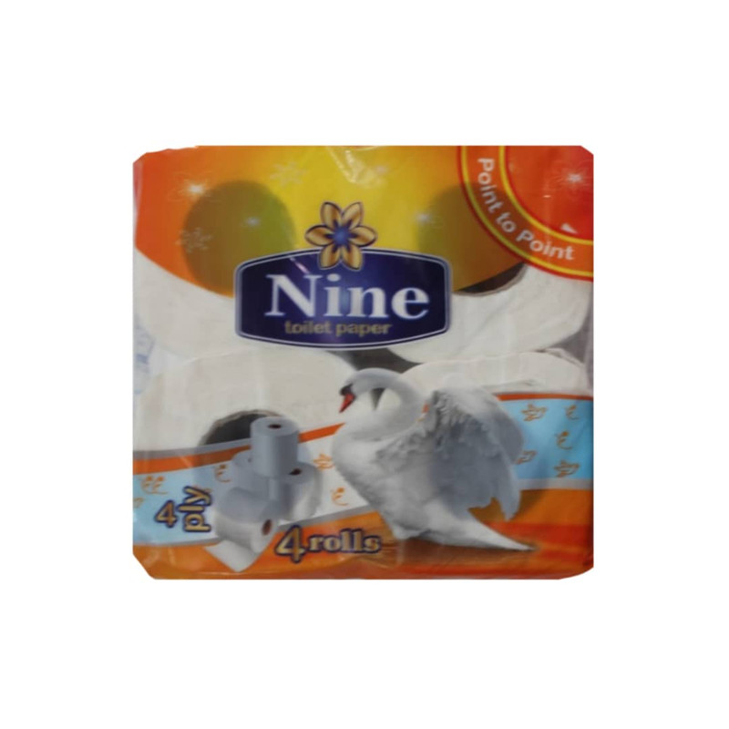 دستمال توالت ناین مدل Point To Point بسته 4 عددی