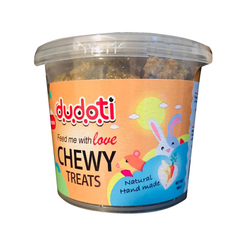 غذای تشویقی جوندگان دودوتی مدل banana & carrot وزن 100 گرم