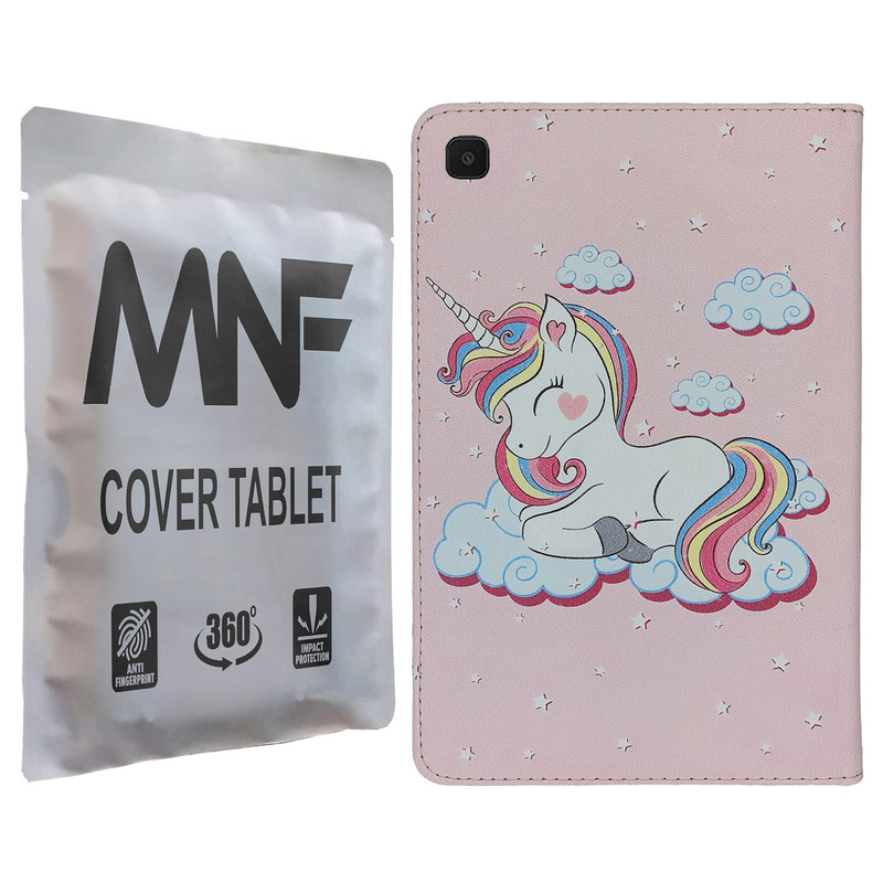 خرید و قیمت کیف کلاسوری ام ان اف طرح یونی کورن کد M-317 مناسب برای تبلت سامسونگ Galaxy Tab S6 Lite P610 / P615