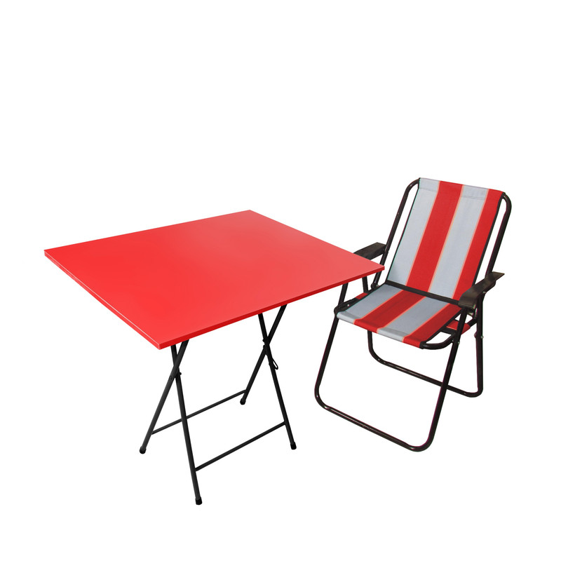 میز و صندلی تاشو سفری میزیمو مدل ساحلی کد 10717