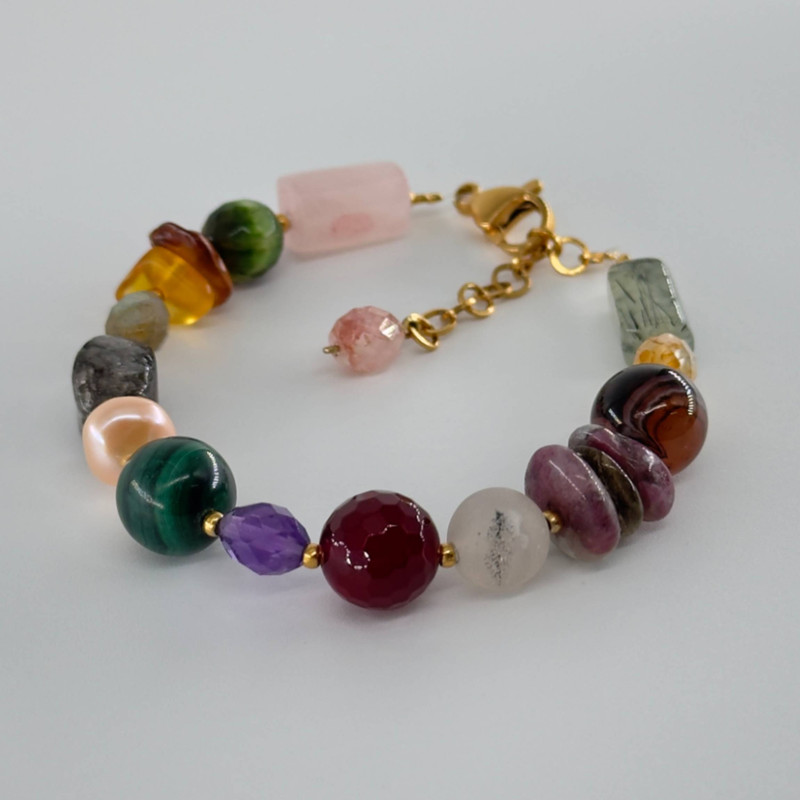 دستبند زنانه مدل سنگ جواهری کد v5