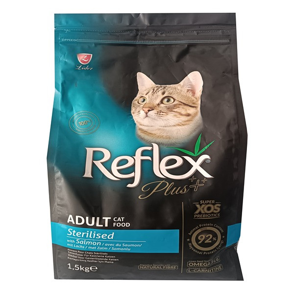 خرید و قیمت غذای خشک گربه رفلکس پلاس مدل عقیم شده ماهی سالمون وزن 1.5 کیلوگرم