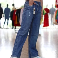 شلوار بگ ساده فاق بلند زنانه مدل شهباز جنس جین سایزبندی 38تا46 قد 102سانت قیمت بااحترام به شما 598000تومان