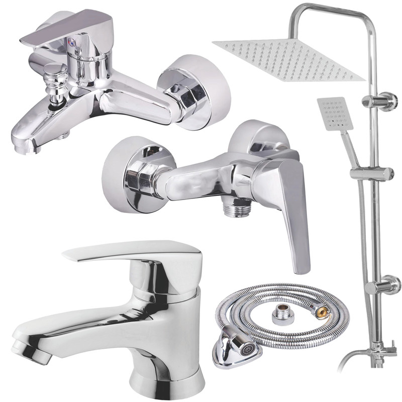 خرید و قیمت ست شیرآلات ایلمان مدل دیانا U800 مجموعه 5 عددی