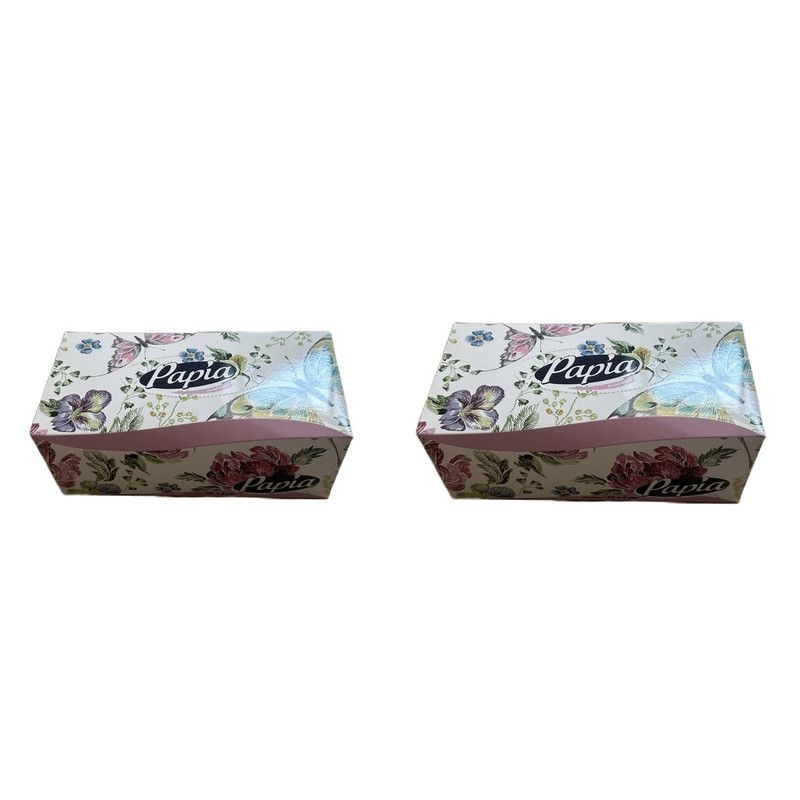 دستمال کاغذی 150 برگ پاپیا مدل dr 2323 بسته 2 عددی