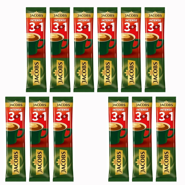 خرید و قیمت ساشه کافی میکس 3 در 1 INTENSE جاکوبز بسته 12 عددی