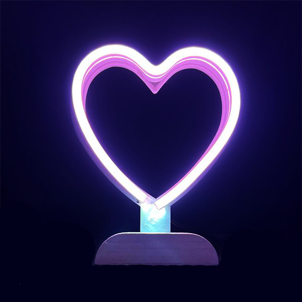 چراغ نئونی مدل قلب کد h1