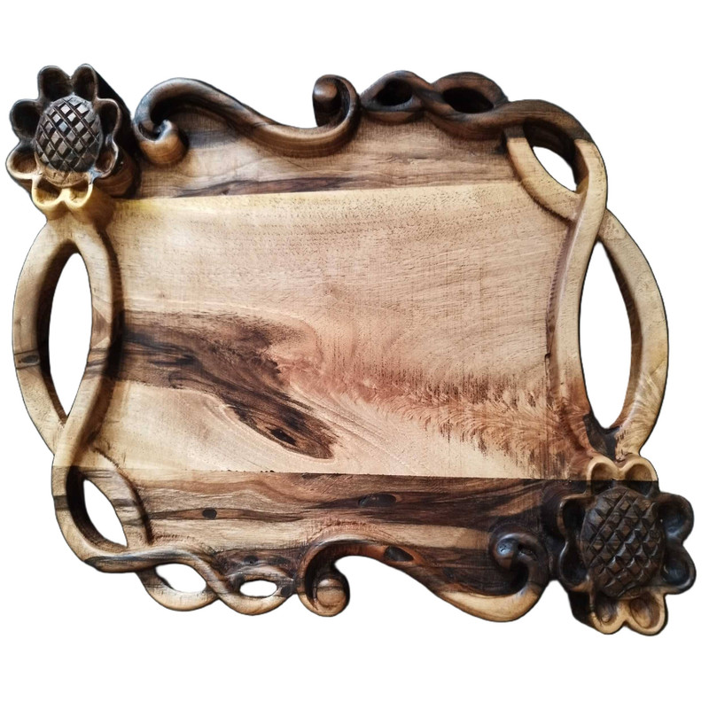 سینی منبت کاری مدل لاله