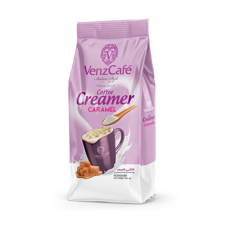 پودر خامه ای کننده غیر لبنی کاراملی ونز کافه - 207 گرم