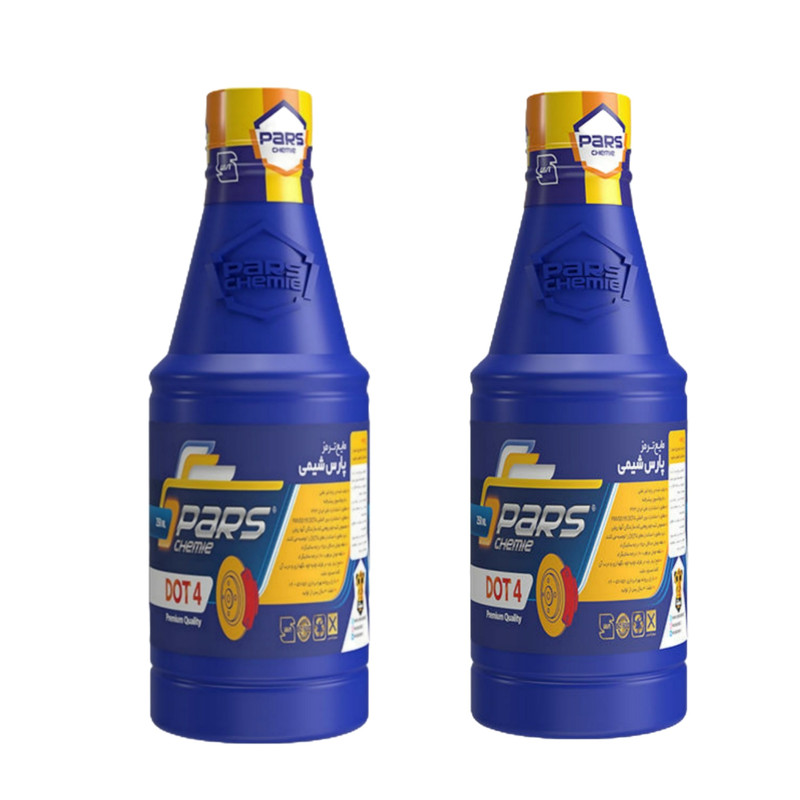 خرید و قیمت روغن ترمز خودرو پارس شیمی مدل Dot 4 حجم 250 میلی لیتر بسته دو عددی
