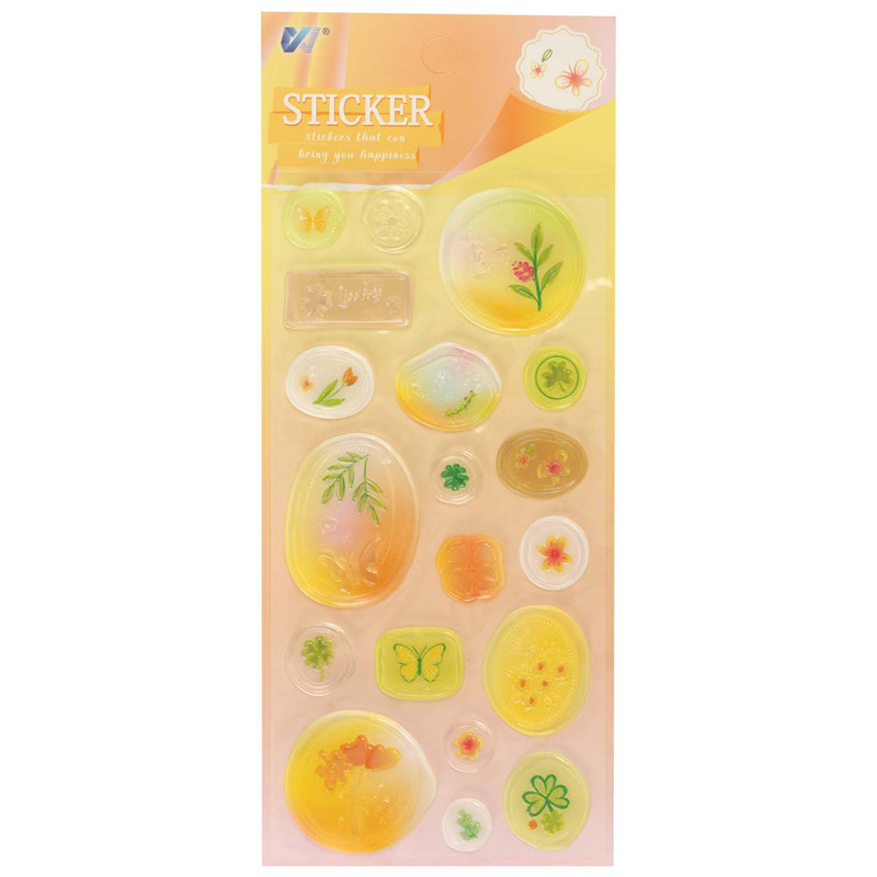 برچسب مدل مهروموم برجسته طرح پاییز