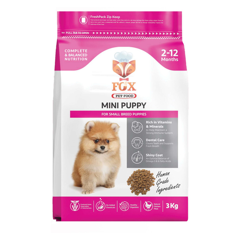 غذای خشک سگ فاکس پت فود کد P2024 وزن 3 کیلوگرم