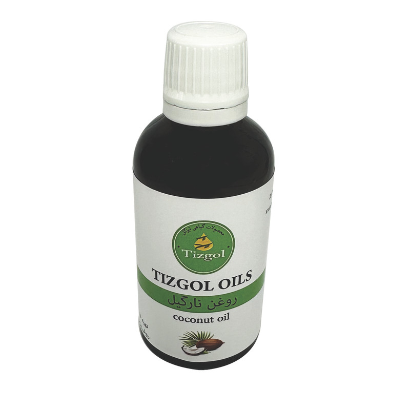 خرید و قیمت روغن نارگیل تیزگل مدل سنتی حجم 50 میلی لیتر