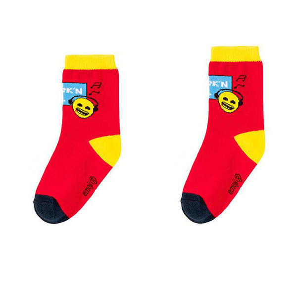 جوراب ساق بلند دخترانه ایموجی مدل music