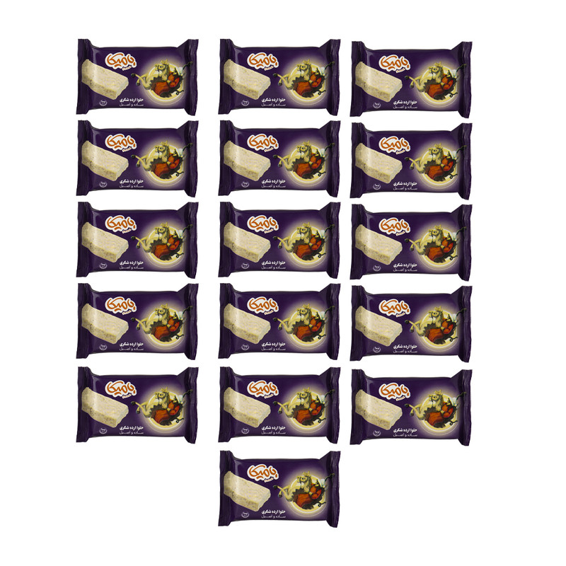 حلوا ارده شکری بامیکا - 100 گرم بسته 16 عددی