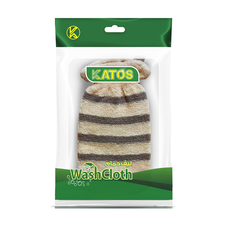 خرید و قیمت لیف حمام کاتوس مدل K410 نوار پنبه