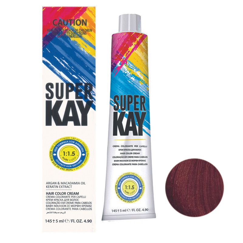 رنگ مو سوپرکی شماره 6.4 حجم 145 میلی لیتر رنگ بلوند مسی تیره