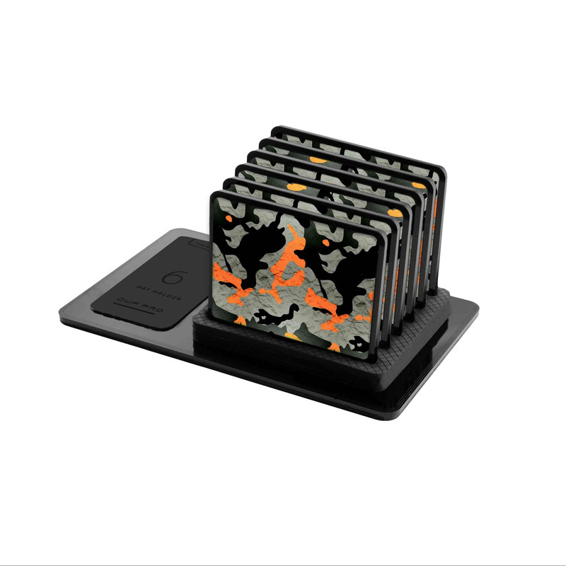 زیر لیوانی ماهوت مدل Autumn-Army بسته 6 عددی