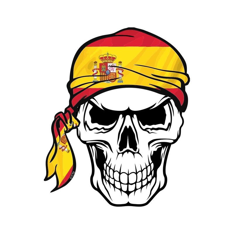 استیکر خودرو طرح دزد دریایی اسپانیا کد 2148