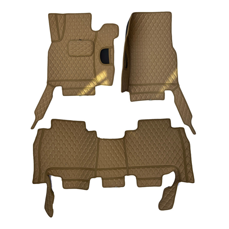 کفپوش شش بعدی خودرو مدل MC چرم گلدوزی مناسب برای تویوتا لندکروز